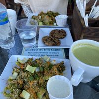 Buffalo broccoli and chocolate chip cookies  at Organic Garden Cafe in Beverly