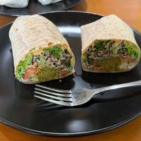 Mediterranean Wrap at Organic Garden Cafe in Beverly