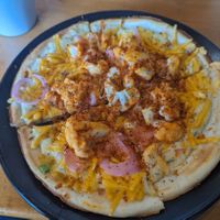 Buffalo Bacon Pizza- 5/5!! Delicious   at Organic Garden Cafe in Beverly