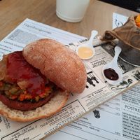 Buger at Bar O Palique Restaurante in Mondonedo