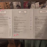 Essenskarte at Teestübchen im Schnoor in Bremen