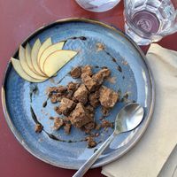 Chocolate dessert  at Sol Semilla in Paris