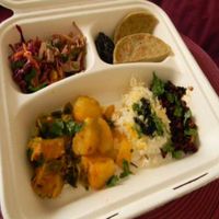 Petit plat du jour 9 euros
+ blini - 3 euros at Sol Semilla in Paris