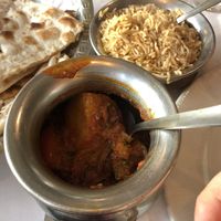 Potato and Bindi dish at Maazi in Matlock