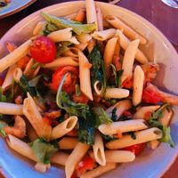 Pfifferling Pasta in vegan  at La Casa in Luebbenau