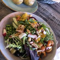 Deluxe vegan bowl with potato  at La Casa in Luebbenau