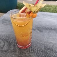 Non alcoholic San Francisco cocktail   at Boat House Bar in Mallorca