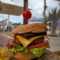 Boat House burger at Boat House Bar in Mallorca