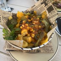 Chilli chips  at Boat House Bar in Mallorca