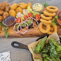 Tapas platter for two at Boat House Bar in Mallorca