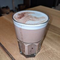 Veganer Kakao mit Schaumkrone at Cafe Kostbar in Berchtesgaden