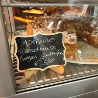 Apricot-hazelnut cake at Cafe Kostbar in Berchtesgaden