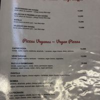 Vegan pIZZAS   at Sapori D'Italia in Santa Pola