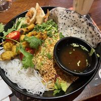 Vegan satay Vietnamese salad   at Banana Tree in North West London