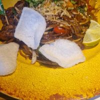 Blackened noodles at Banana Tree in North West London