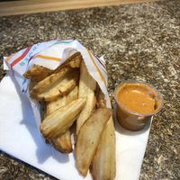 Crispy Herb Fries w/ Bloomies Sauce at PLNT Burger - H St in Washington