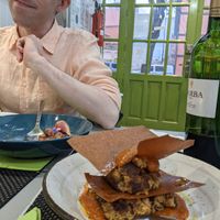 Mushroom lasagna at Plantae Gastrobar  in Tenerife