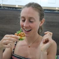 Enjoying this amazing food at Plantae Gastrobar  in Tenerife