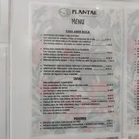 Menú at Plantae Gastrobar  in Tenerife