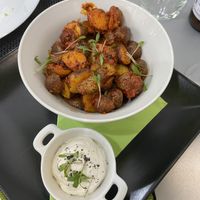 Canary style potatoes with aioli  at Plantae Gastrobar  in Tenerife
