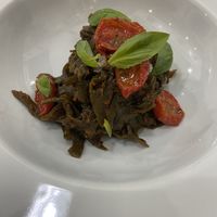 Sea spaghetti (seaweed based) at Plantae Gastrobar  in Tenerife