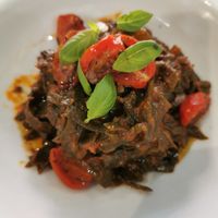 Algae spaghetti at Plantae Gastrobar  in Tenerife