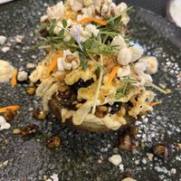 Patata rellena con palomitas  at Plantae Gastrobar  in Tenerife