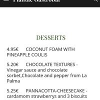 Desserts at Plantae Gastrobar  in Tenerife