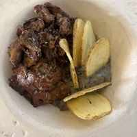 chanterelles with potato   at Plantae Gastrobar  in Tenerife