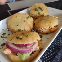 Arepitas de perico at Plantae Gastrobar  in Tenerife