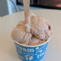 Yum. Strawberry ice cream at Ben & Jerry's  in Watkins Glen