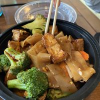 Drunken noodles with tofu at Siam in Telluride