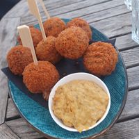 Vegan bitterballen at Noderstraun in Schiermonnikoog