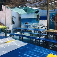 Espaço de refeições no exterior at O Melidense in Melides