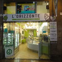 store front at Gelateria L'Orizzonte in Livorno