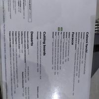 Menu 2. Note bottom left: the vegan cheese at Ristorante Caffetteria San Colombano in Lucca