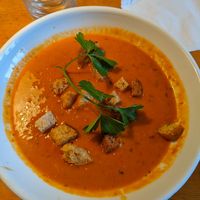 Tomato soup at Café Zorn in Mora