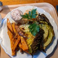 Sweet potato dish at Café Zorn in Mora