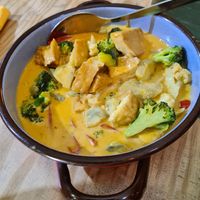 Panang curry at Yoya's Thai Kitchen in Albufeira