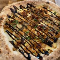 Telling porkies pizza  at Purezza in Bristol