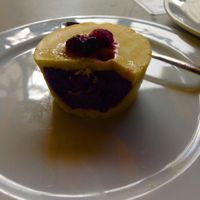 Raw Vegan Blueberry Bomb Cake at Front Bar in Munxar