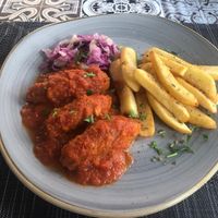 Soutzoukakia. Meant to be a meatball style dish    at Avocado in Rhodes