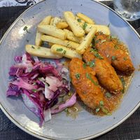 Vegan meatballs (soutzoukakia)  at Avocado in Rhodes