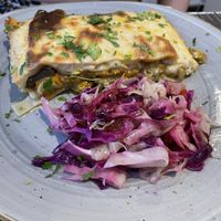 Vegan lasagna  at Avocado in Rhodes