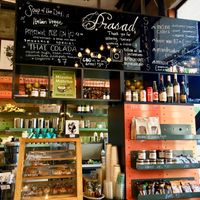 Colorful counter area at Prasad - Pearl District in Portland