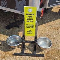 For our furry friends. at Elliot's Fish & Chips in Hunstanton