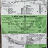 Menu at Elliot's Fish & Chips in Hunstanton