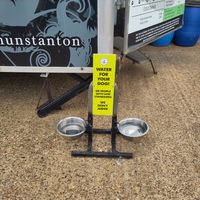 Water sign at Elliot's Fish & Chips in Hunstanton