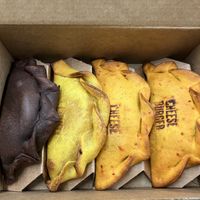 Chocobanana, humita and cheeseburger x 2  at Las Muns  in Malaga