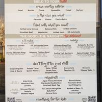 Menu at Ori'Zaba's - Downtown Summerlin in Las Vegas